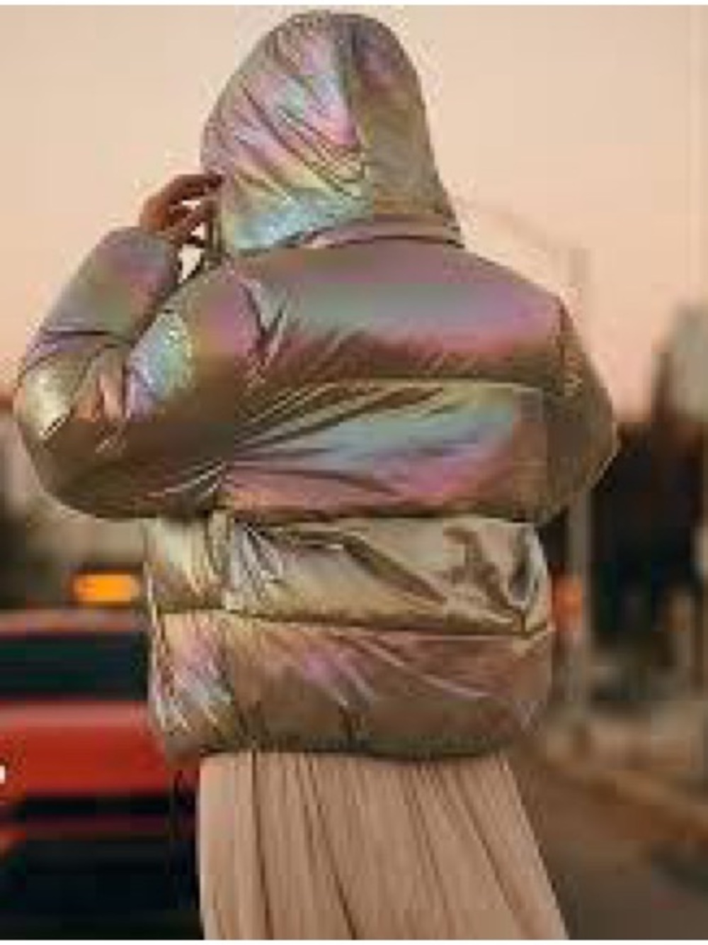 Scotch & Soda Iridescent Puffer Jacket sz M - Picture 9 of 12
